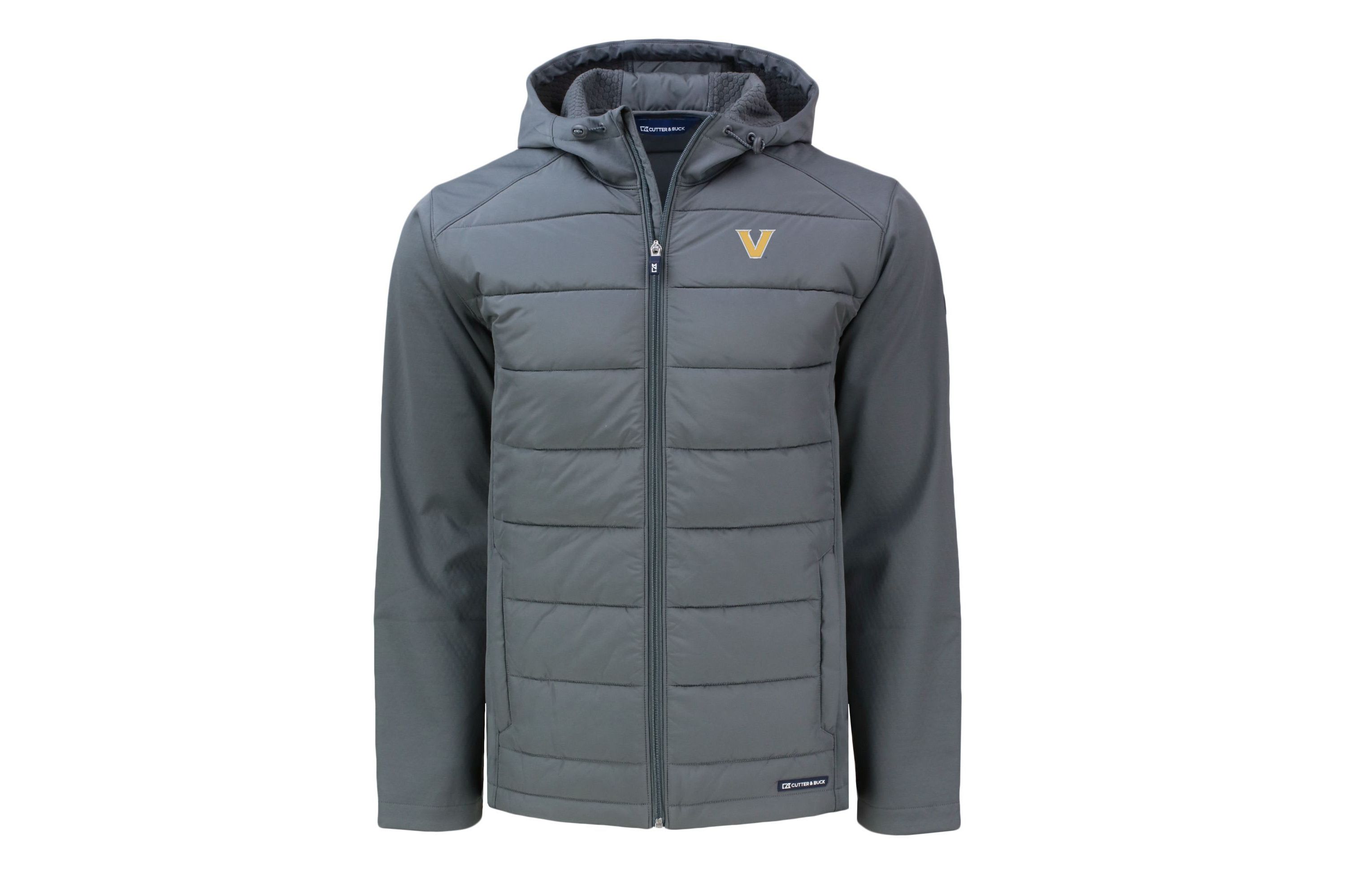 NCAA Vanderbilt Commodores Evoke Hybrid Eco Softshell Recycled Full-Zip Hoodie