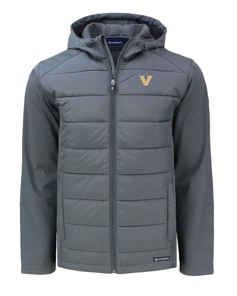 NCAA Vanderbilt Commodores Evoke Hybrid Eco Softshell Recycled Full-Zip Hoodie