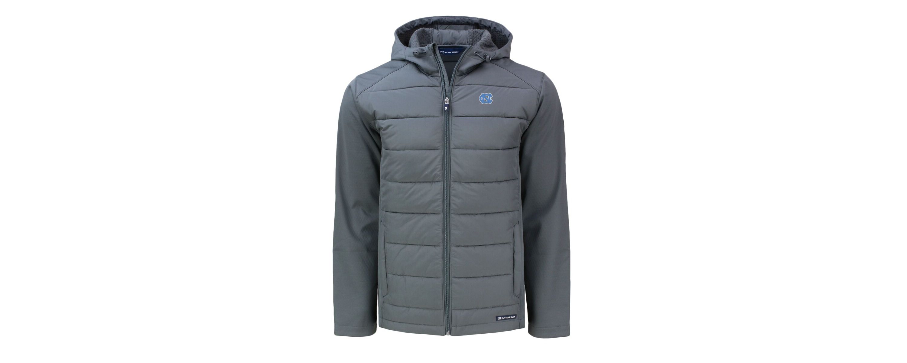 NCAA North Carolina Tar Heels Evoke Hybrid Eco Softshell Recycled Full-Zip Hoodie