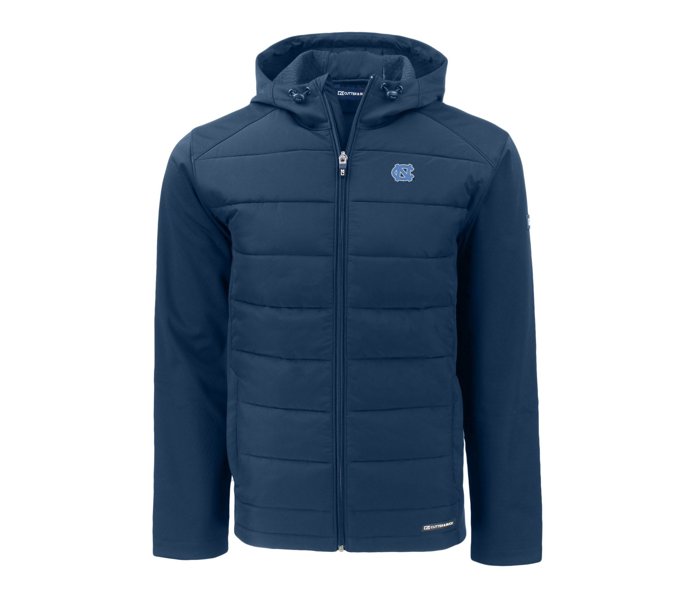 NCAA North Carolina Tar Heels Evoke Hybrid Eco Softshell Recycled Full-Zip Hoodie