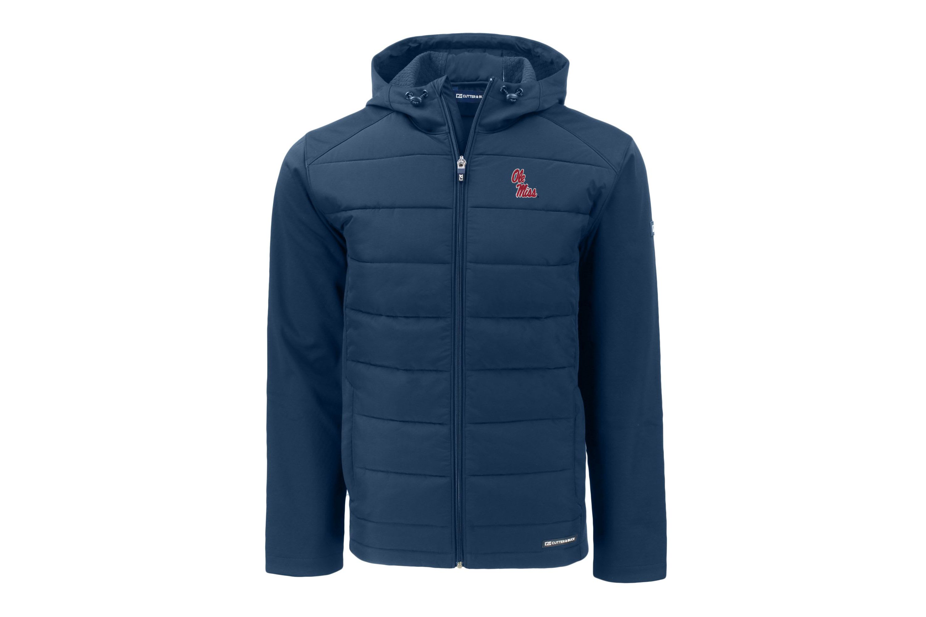 NCAA Ole Miss Rebels Evoke Hybrid Eco Softshell Recycled Full-Zip Hoodie