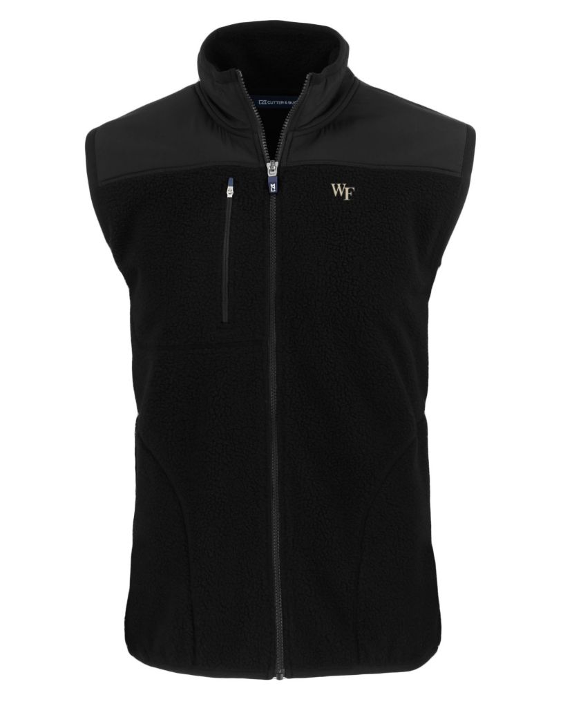 NCAA Wake Forest Demon Deacons Cascade Eco Sherpa Fleece Full-Zip Vest