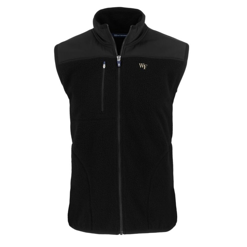 NCAA Wake Forest Demon Deacons Cascade Eco Sherpa Fleece Full-Zip Vest