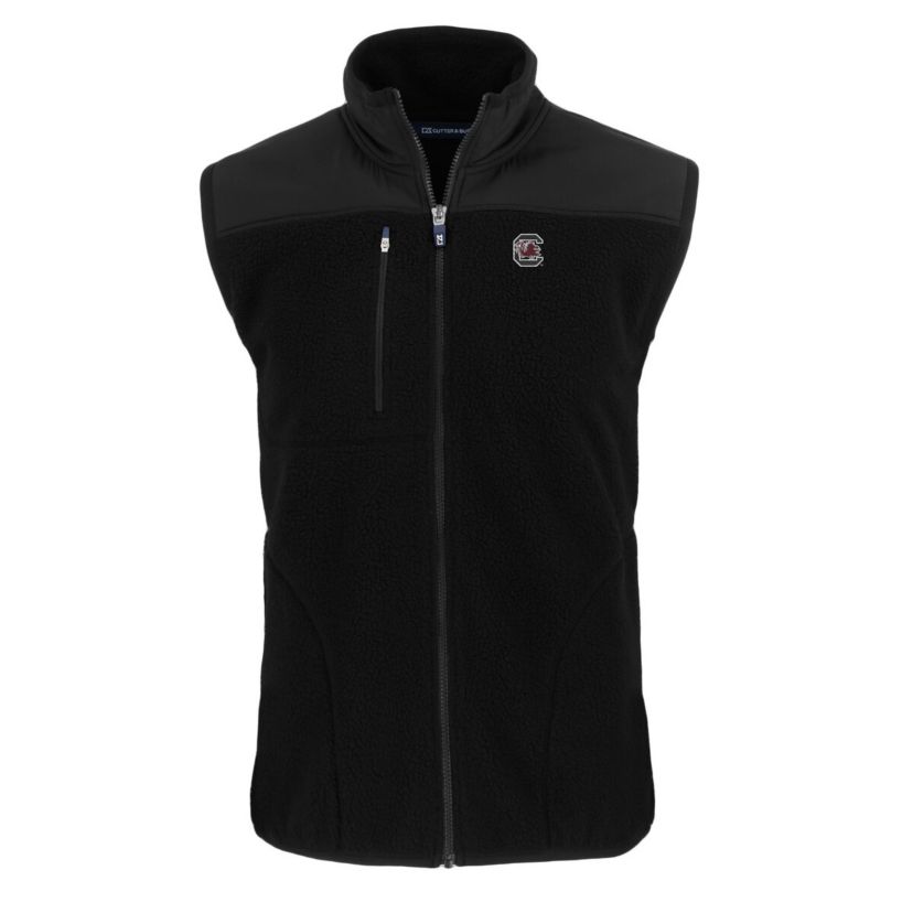 NCAA South Carolina Gamecocks Cascade Eco Sherpa Fleece Full-Zip Vest