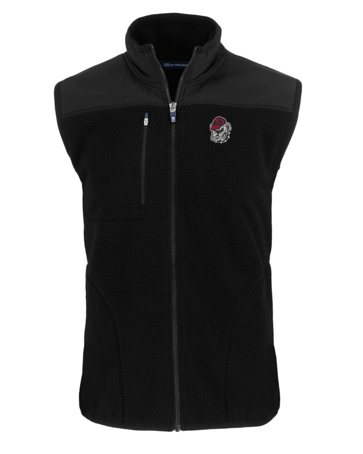NCAA Georgia Bulldogs Cascade Eco Sherpa Fleece Full-Zip Vest