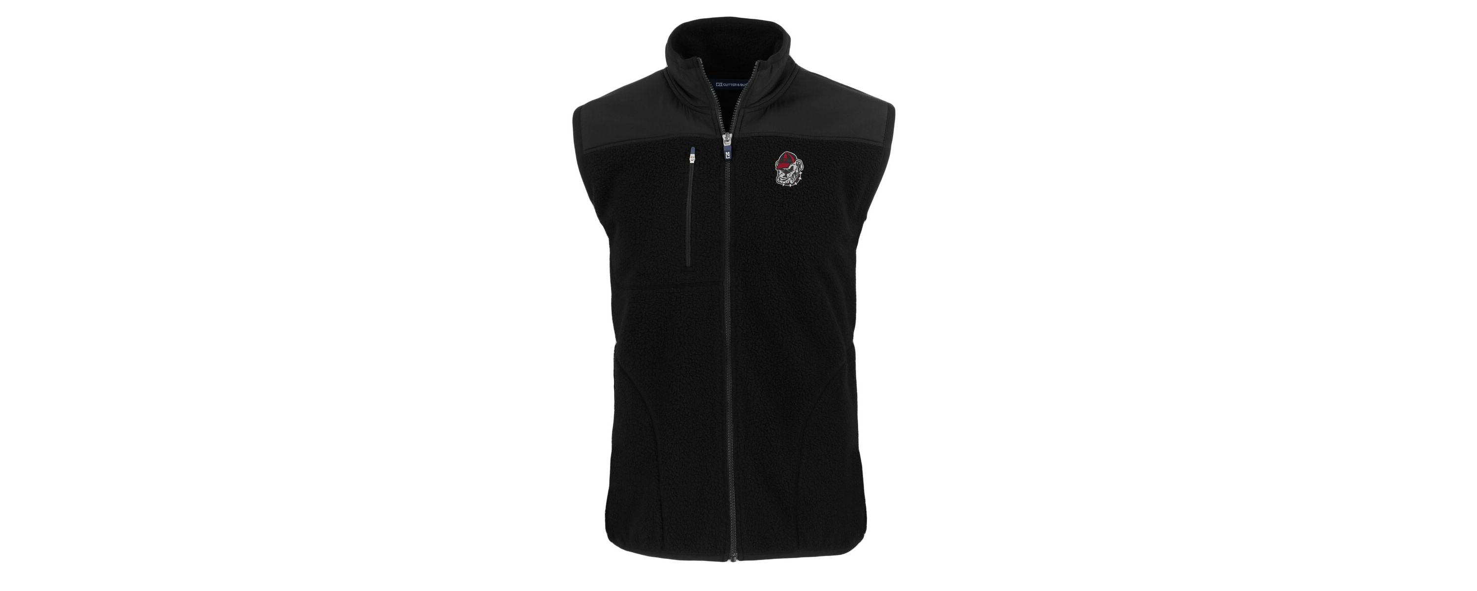 NCAA Georgia Bulldogs Cascade Eco Sherpa Fleece Full-Zip Vest