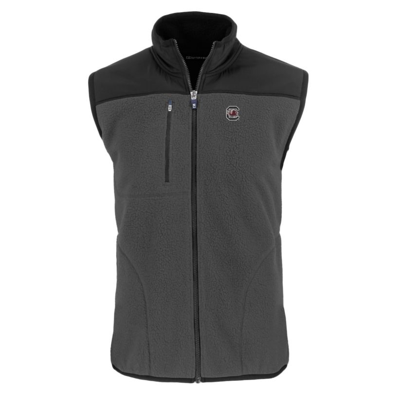 NCAA South Carolina Gamecocks Cascade Eco Sherpa Fleece Full-Zip Vest