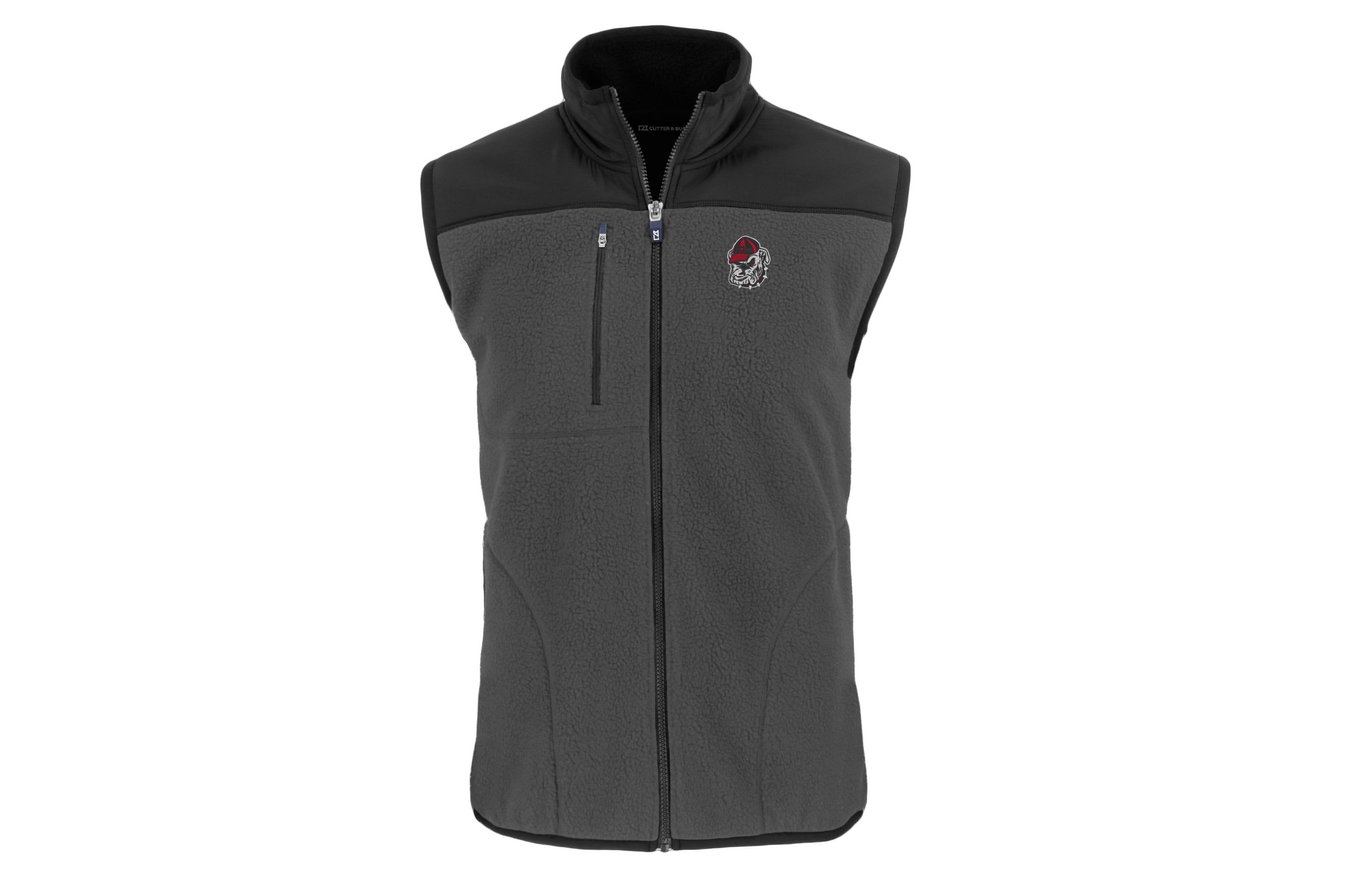 NCAA Georgia Bulldogs Cascade Eco Sherpa Fleece Full-Zip Vest