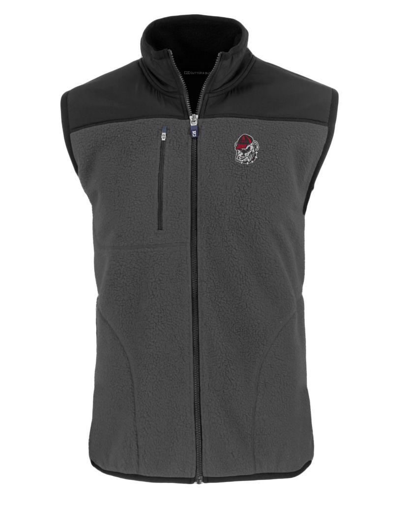 NCAA Georgia Bulldogs Cascade Eco Sherpa Fleece Full-Zip Vest