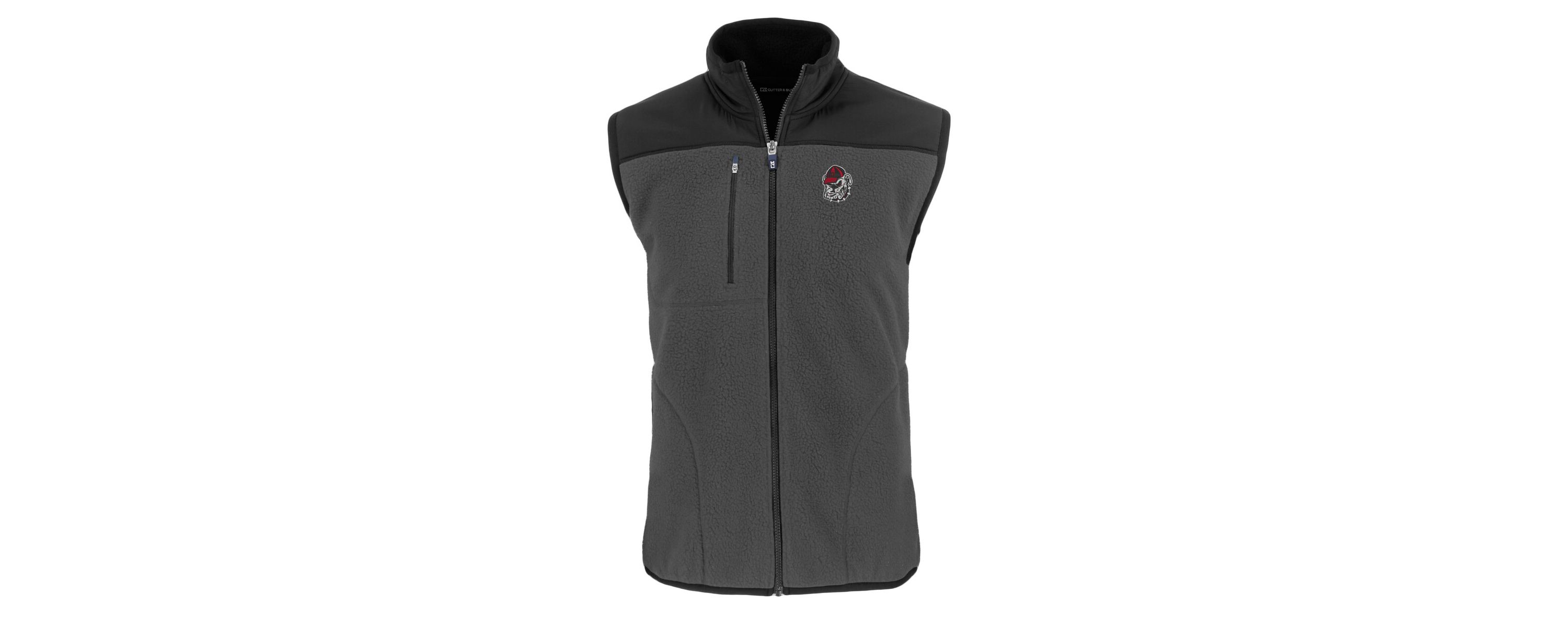 NCAA Georgia Bulldogs Cascade Eco Sherpa Fleece Full-Zip Vest