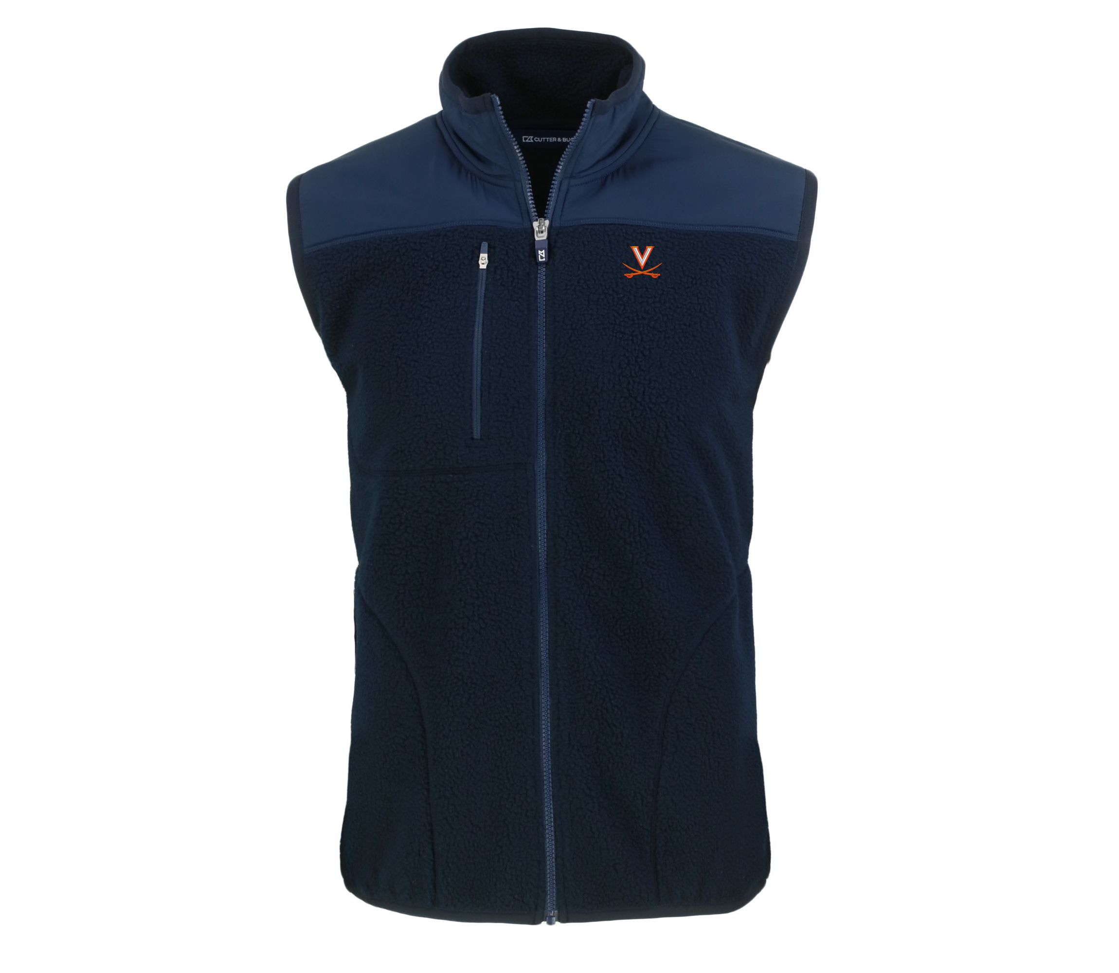 NCAA Virginia Cavaliers Cascade Eco Sherpa Fleece Full-Zip Vest
