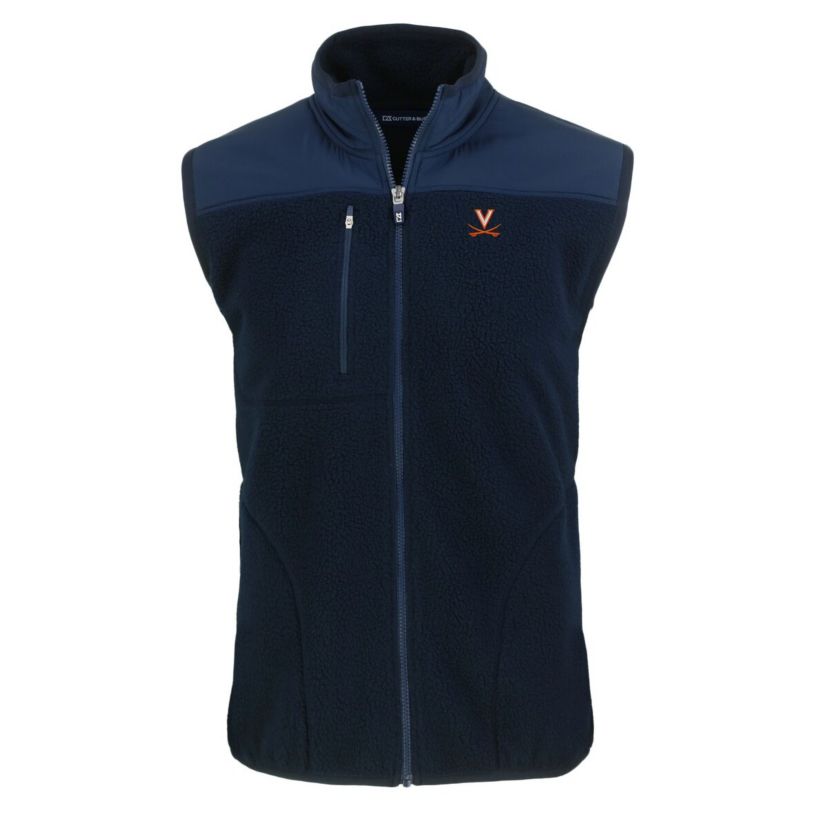 NCAA Virginia Cavaliers Cascade Eco Sherpa Fleece Full-Zip Vest