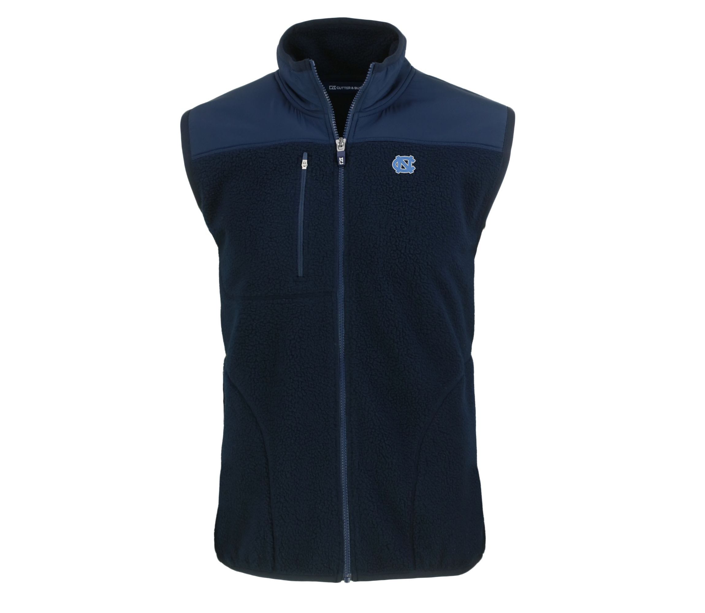 NCAA North Carolina Tar Heels Cascade Eco Sherpa Fleece Full-Zip Vest