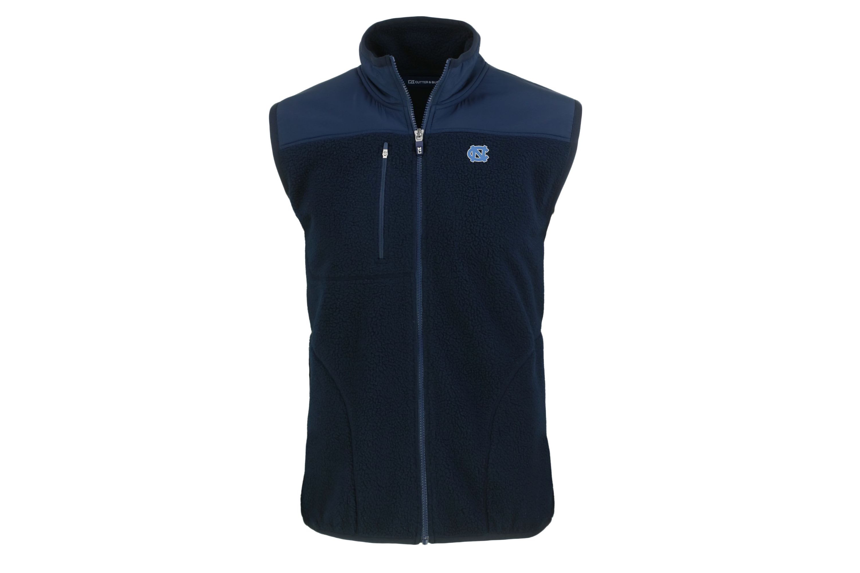 NCAA North Carolina Tar Heels Cascade Eco Sherpa Fleece Full-Zip Vest