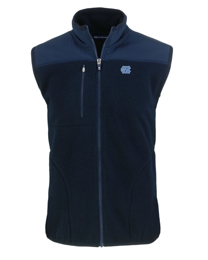 NCAA North Carolina Tar Heels Cascade Eco Sherpa Fleece Full-Zip Vest
