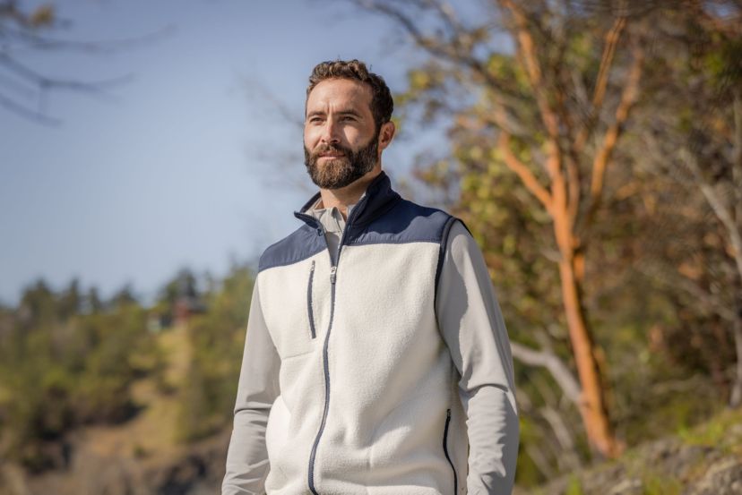 Cutter & Buck Cascade Eco Sherpa Fleece Mens Vest