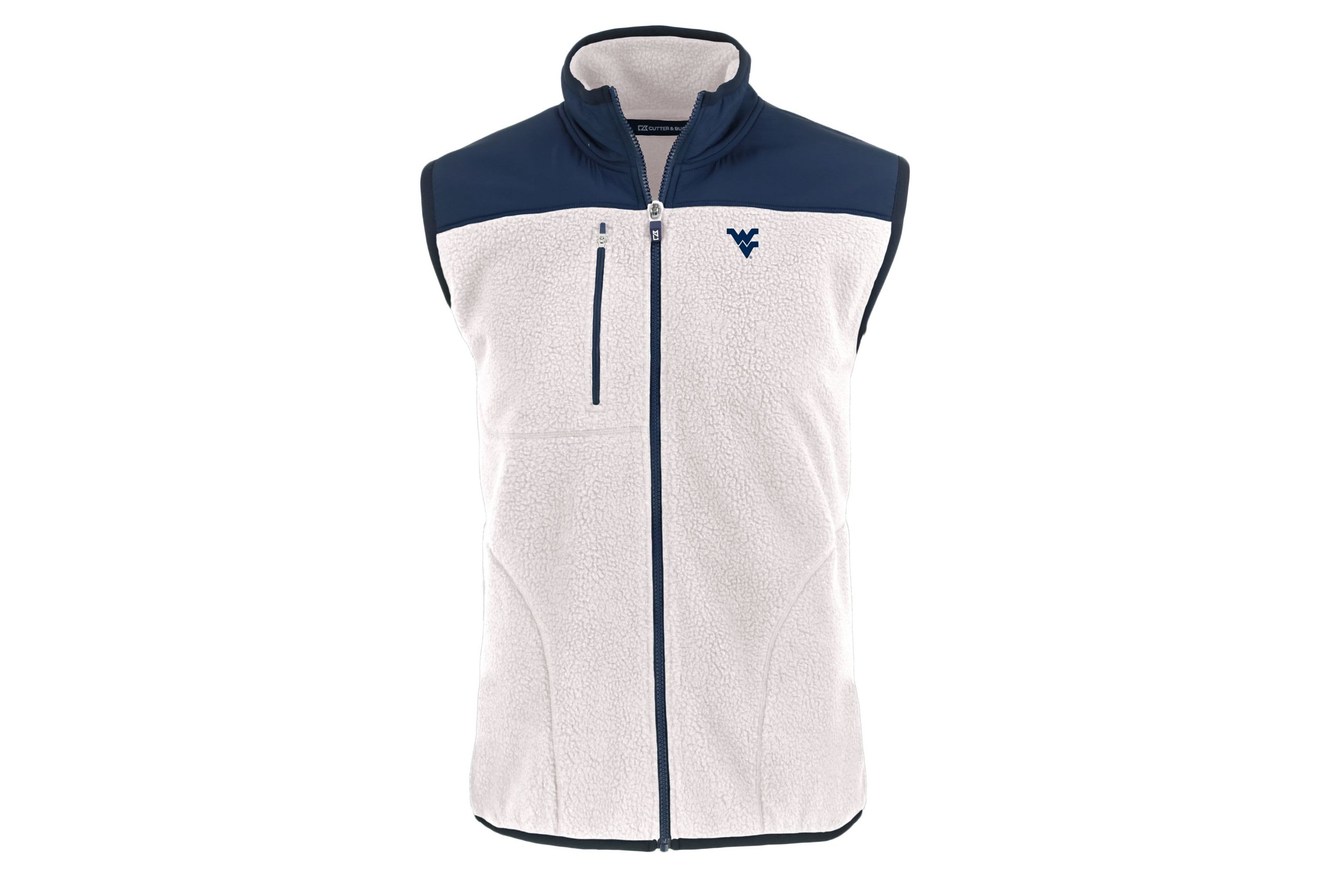NCAA West Virginia Mountaineers Cascade Eco Sherpa Fleece Full-Zip Vest