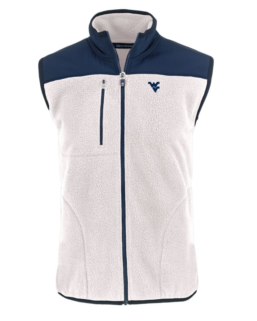 NCAA West Virginia Mountaineers Cascade Eco Sherpa Fleece Full-Zip Vest