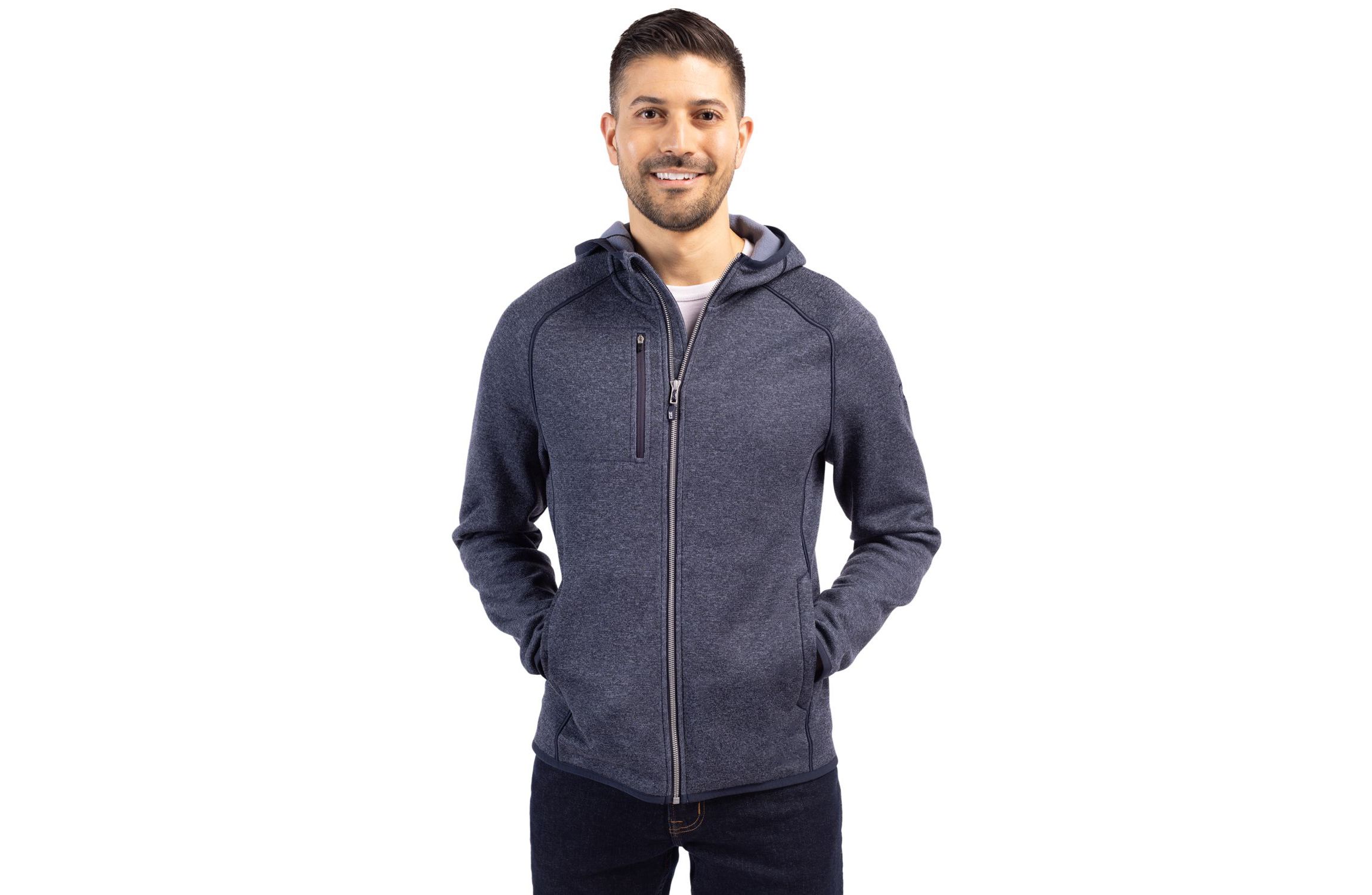 Cutter & Buck Mainsail Full Zip Hooded Mens Jacket