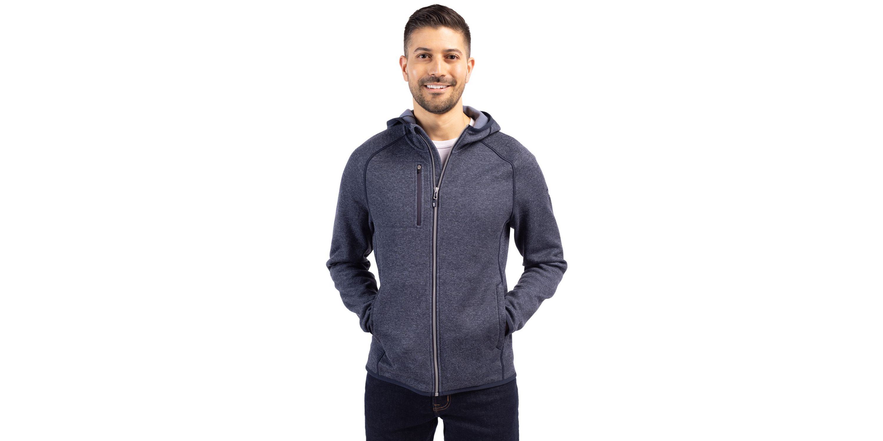 Cutter & Buck Mainsail Full Zip Hooded Mens Jacket
