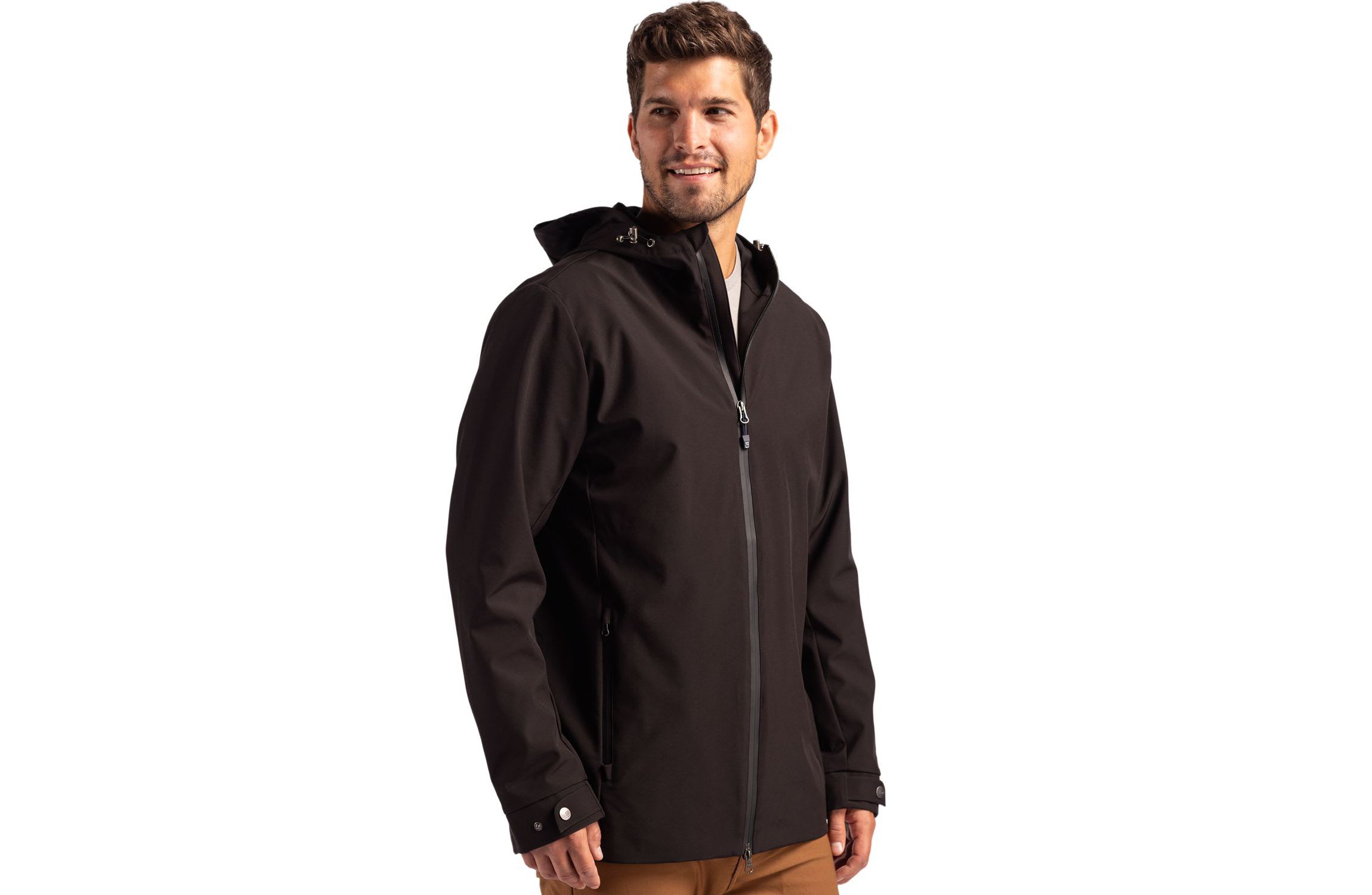 Big & Tall Cutter & Buck Camano Everyday Stretch Recycled Mens Water Resistant Jacket