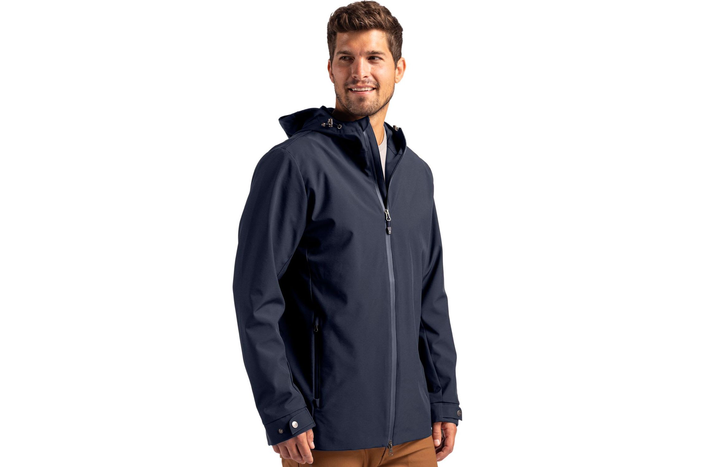 Big & Tall Cutter & Buck Camano Everyday Stretch Recycled Mens Water Resistant Jacket