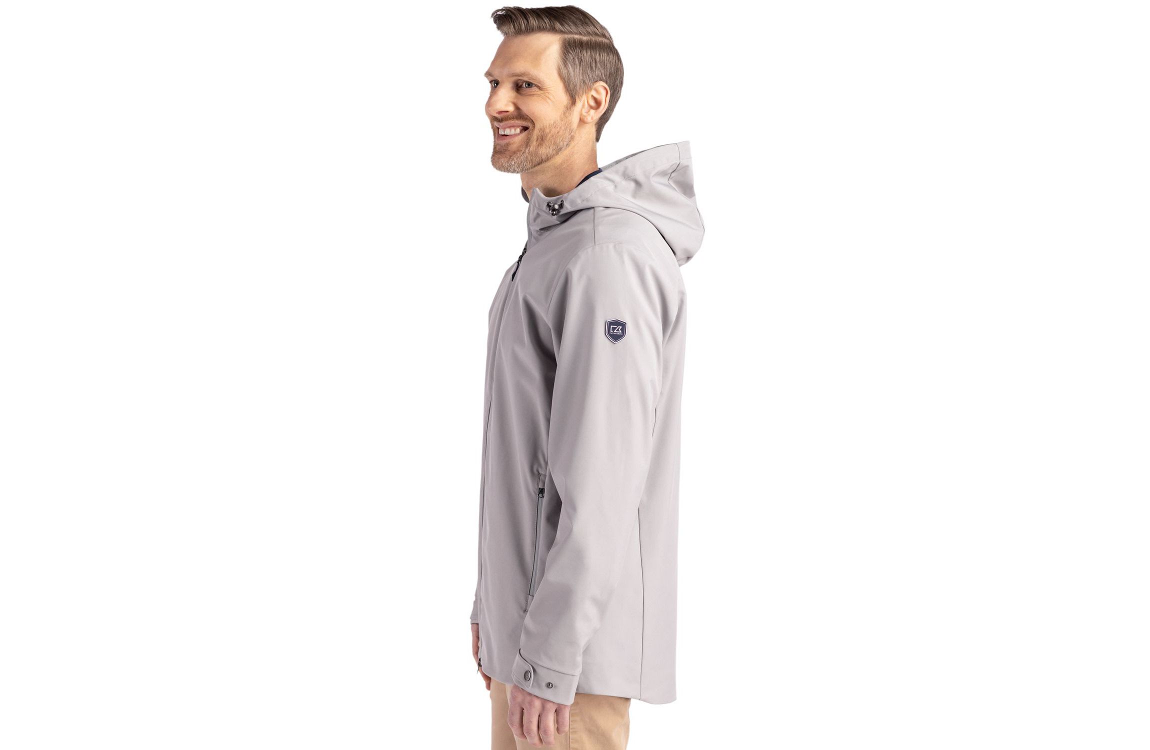 Big & Tall Cutter & Buck Camano Everyday Stretch Recycled Mens Water Resistant Jacket