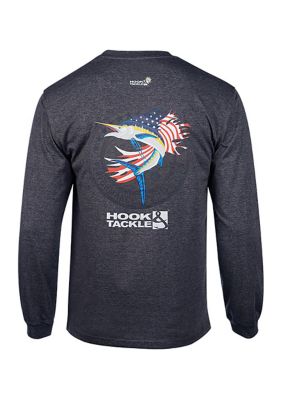 hook and tackle long sleeve fishing shirt