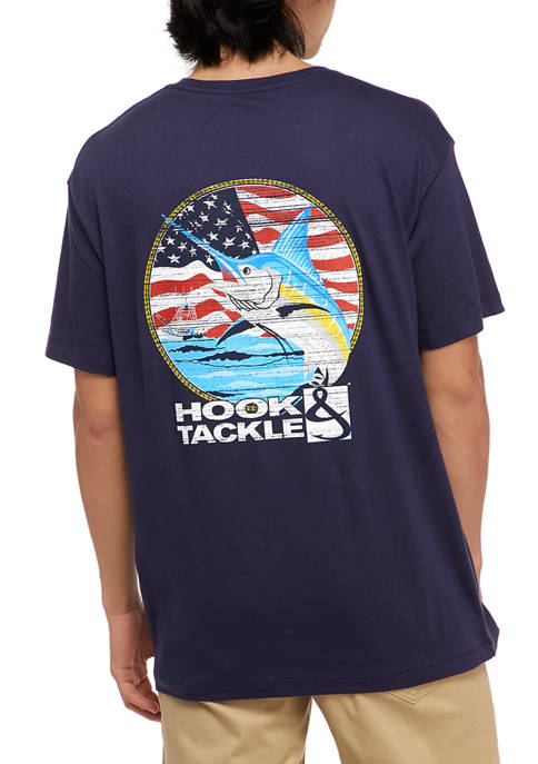 Hook & Tackle Short Sleeve Americana Marlin Graphic