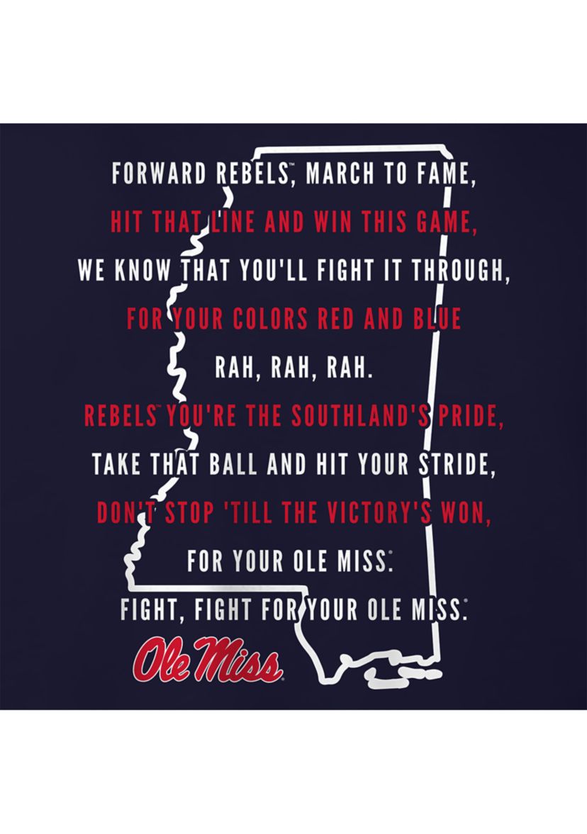 	  NCAA Ole Miss Rebels Fight Song Graphic T-Shirt 