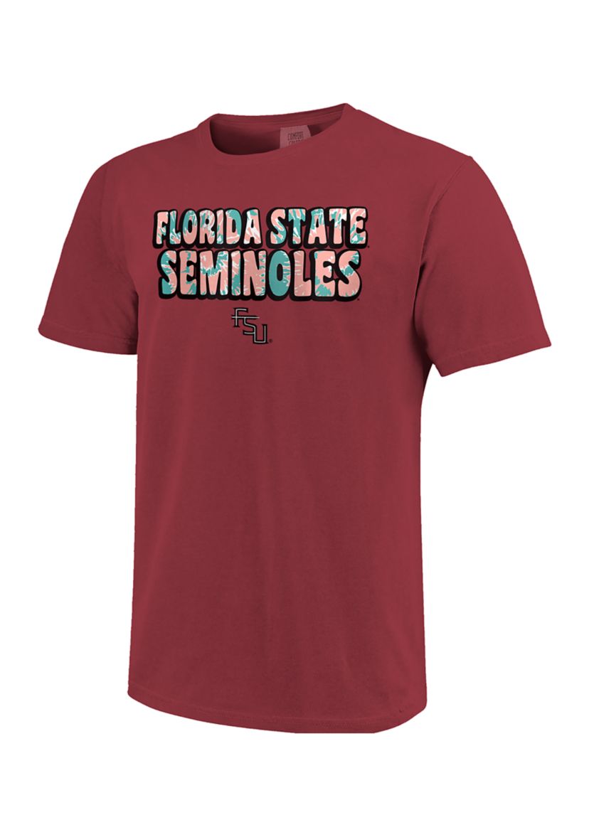  NCAA Florida State Seminoles Groovy Simple Pattern Graphic T-Shirt 