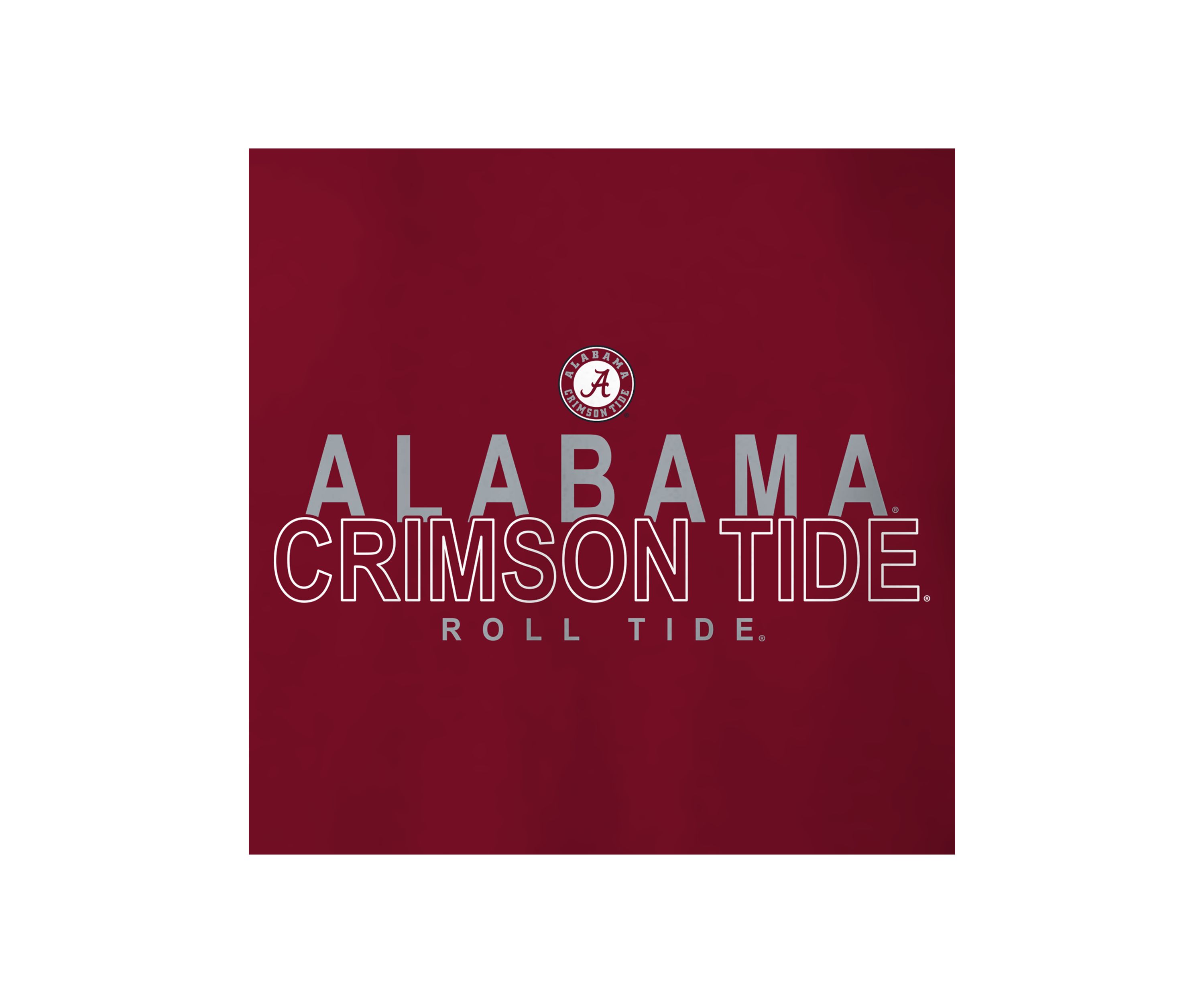 NCAA Alabama Crimson Tide Long Sleeve Overtype Logo T-Shirt 