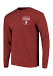 NCAA Alabama Crimson Tide Building Stripe Long Sleeve T-Shirt