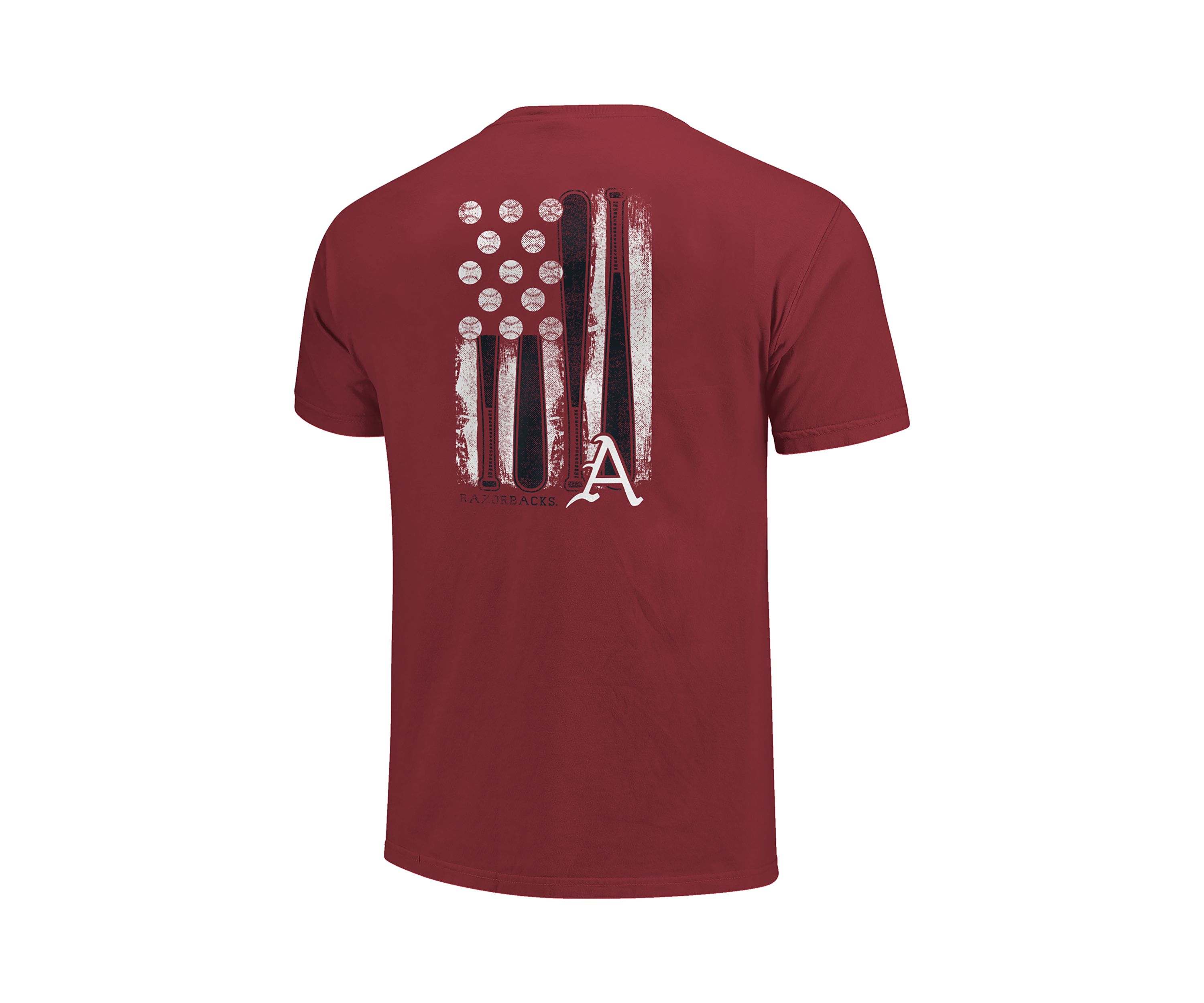 NCAA Arkansas Razorbacks Baseball Flag T-Shirt