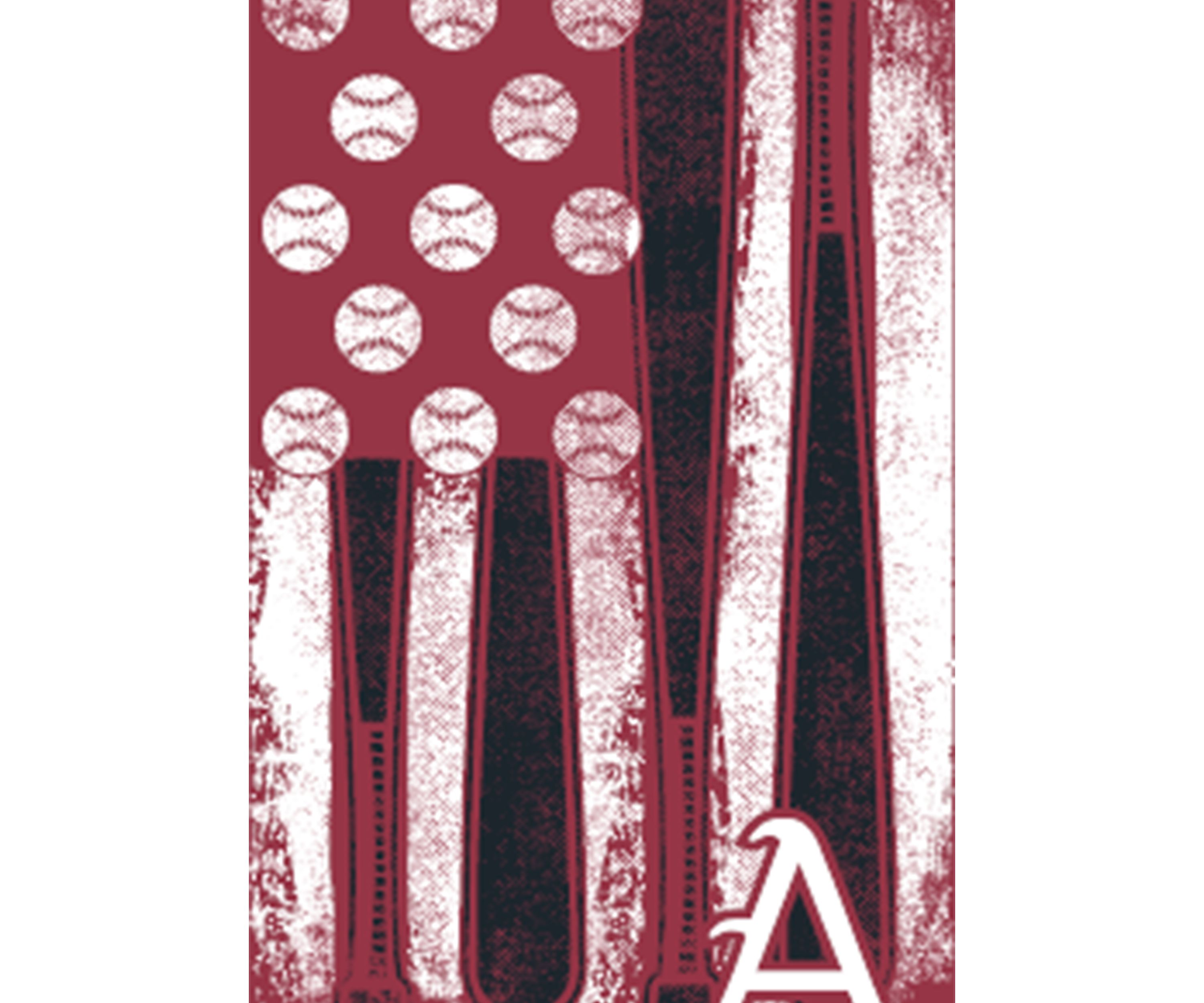 NCAA Arkansas Razorbacks Baseball Flag T-Shirt