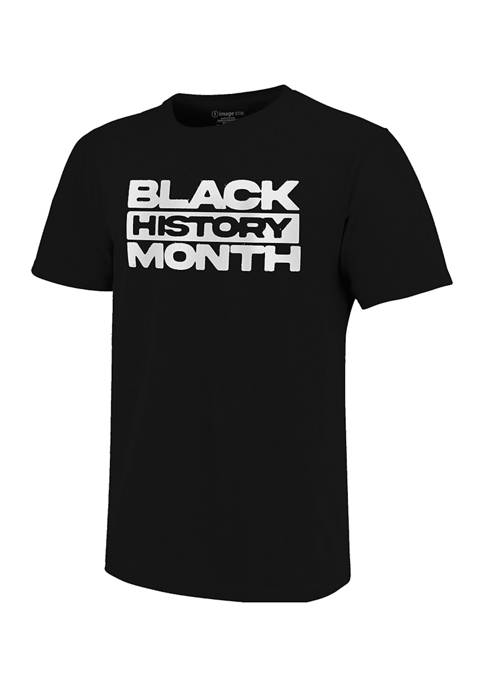 Image One Black History Month Block Letters T-Shirt