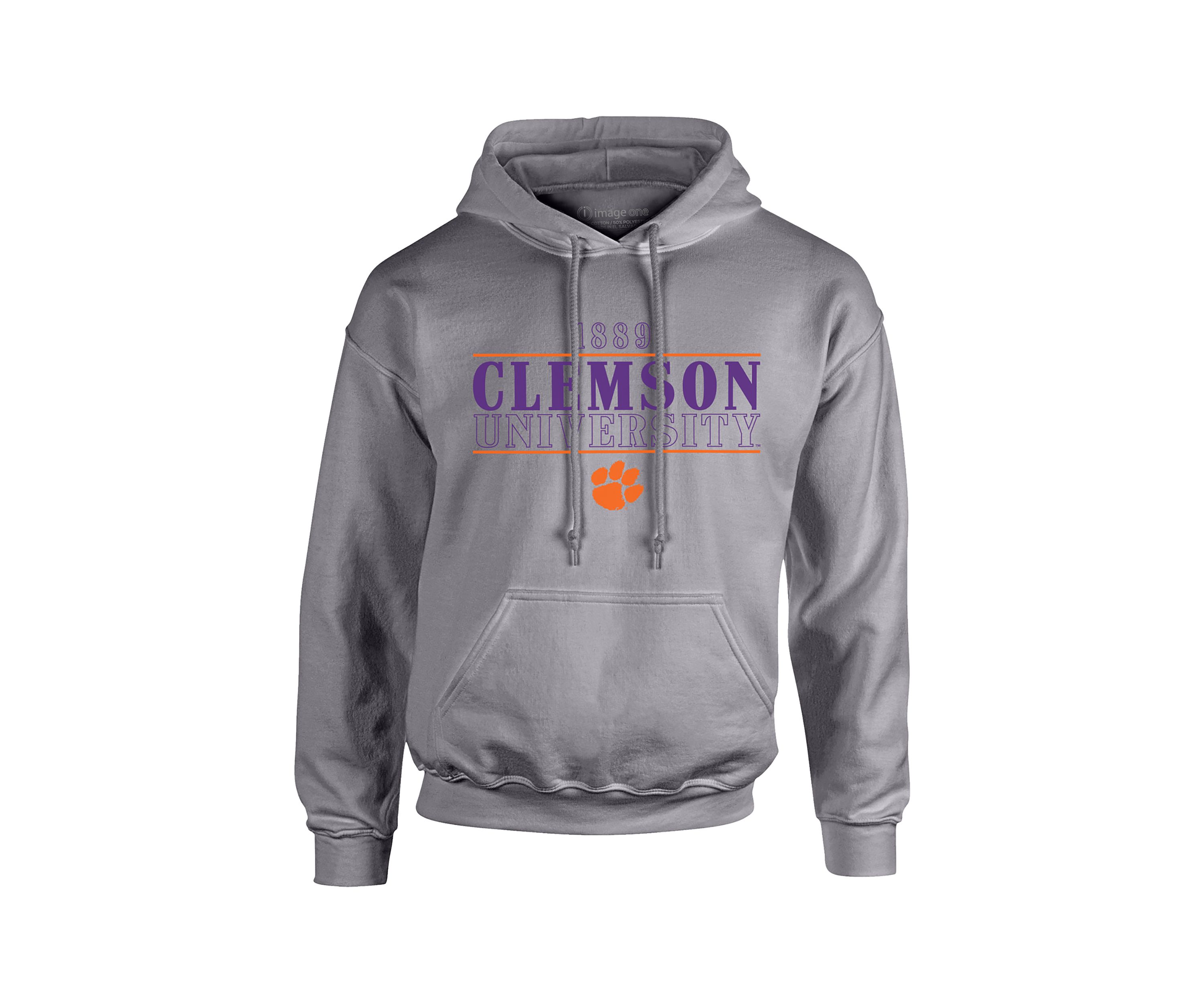 NCAA Clemson Tigers University Type Hooded Sweatshirt
