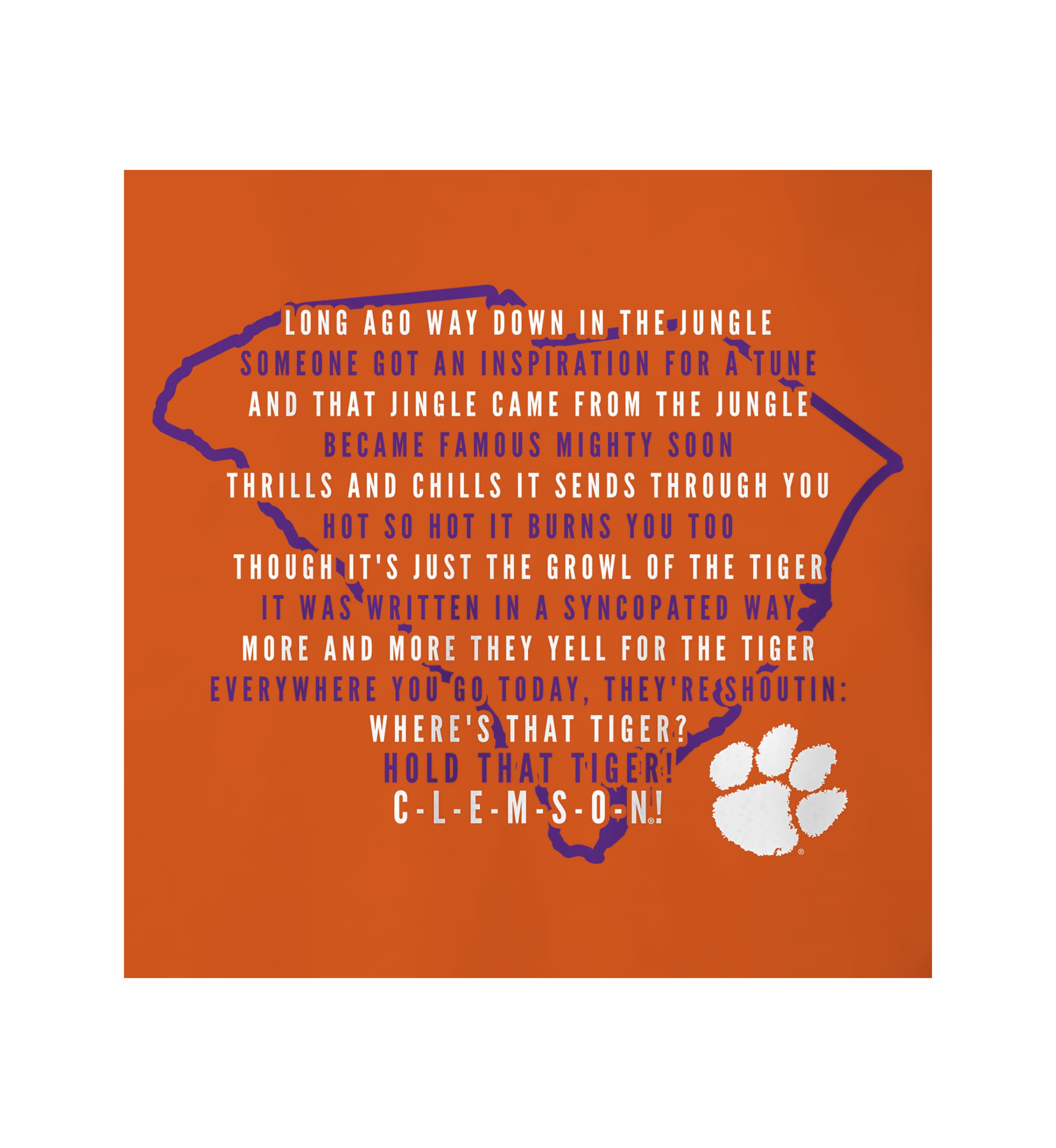 NCAA Clemson Tigers Fight Song T-Shirt
