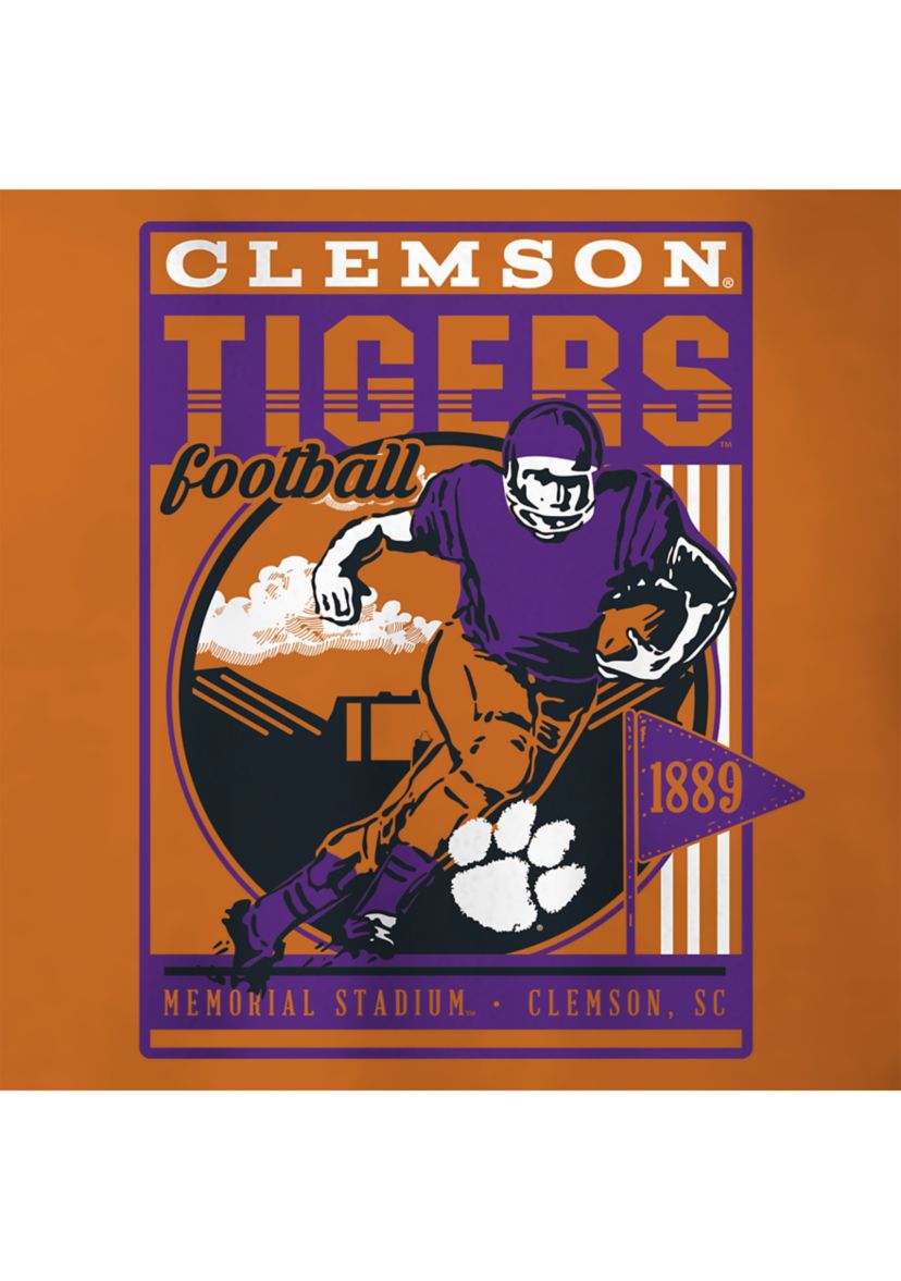 NCAA Clemson Tigers Retro Poster and Stadium T-Shirt