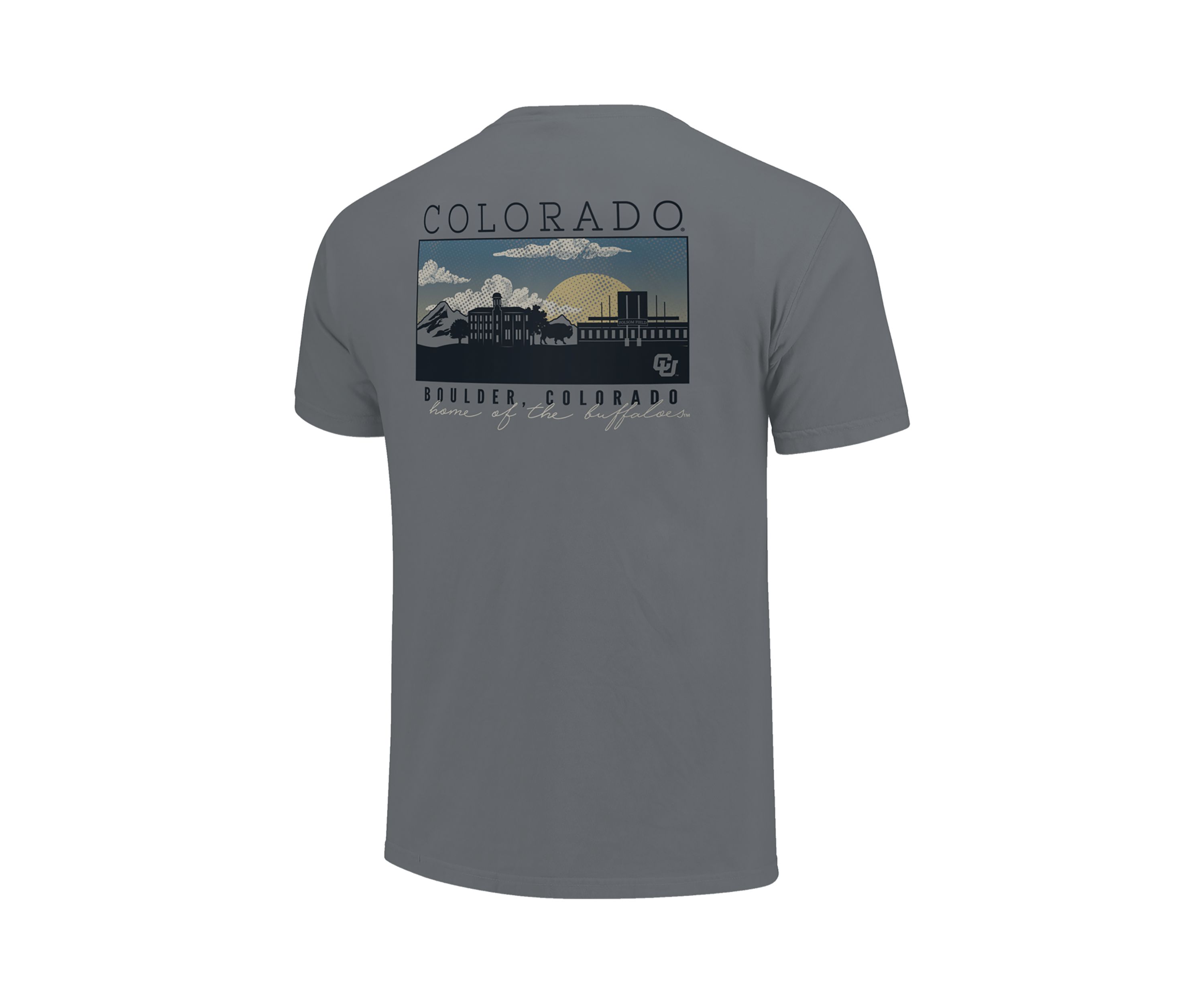 NCAA Colorado Buffaloes Image One Campus Scene Short Sleeve T-Shirt