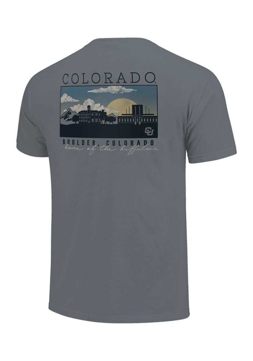 NCAA Colorado Buffaloes Image One Campus Scene Short Sleeve T-Shirt