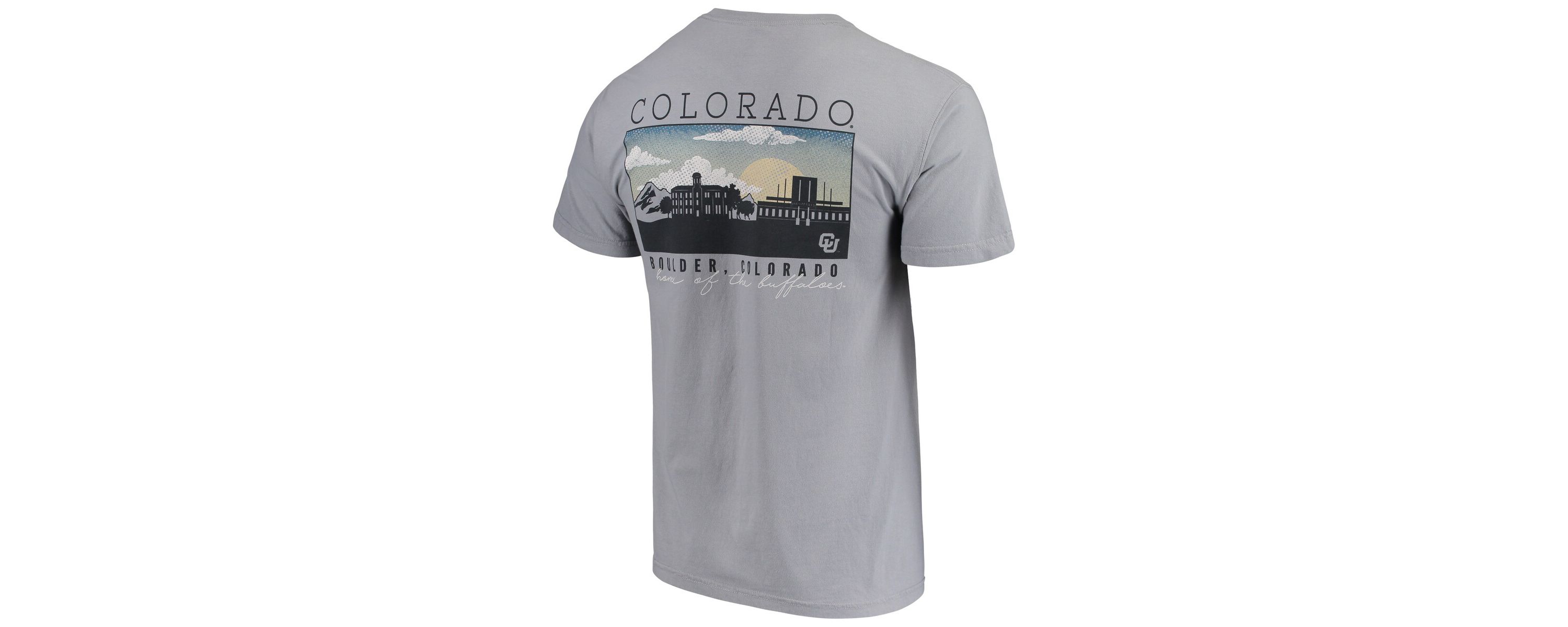 NCAA Colorado Buffaloes Image One Campus Scene Short Sleeve T-Shirt