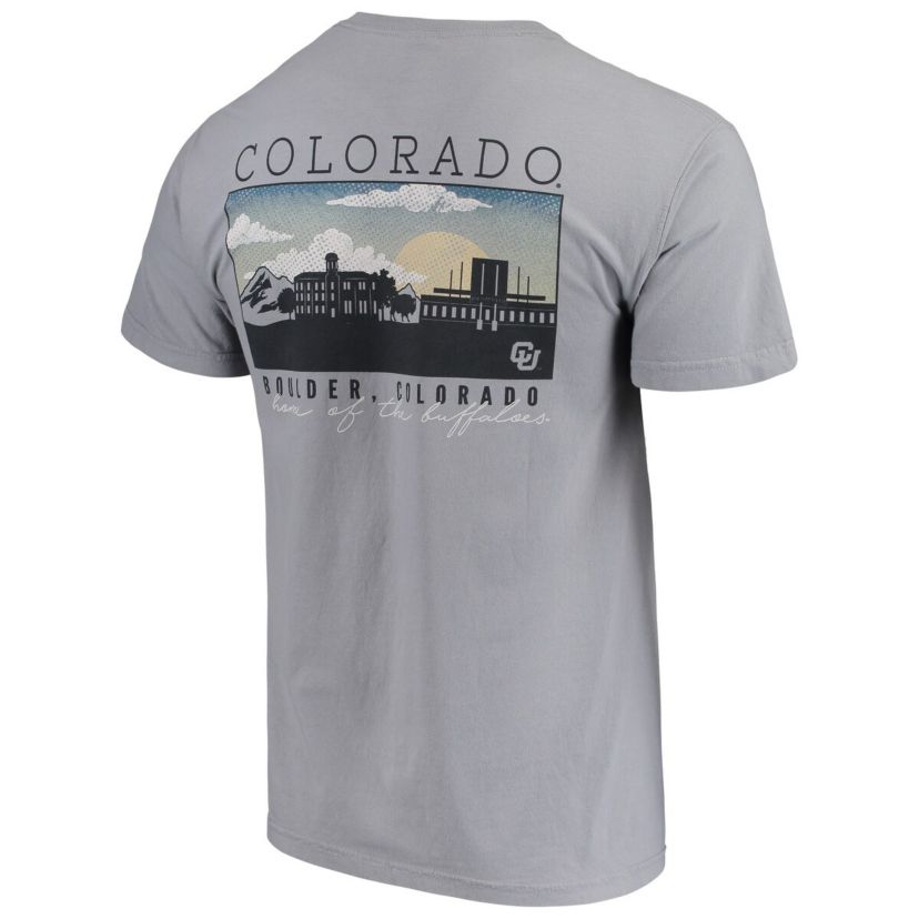 NCAA Colorado Buffaloes Image One Campus Scene Short Sleeve T-Shirt