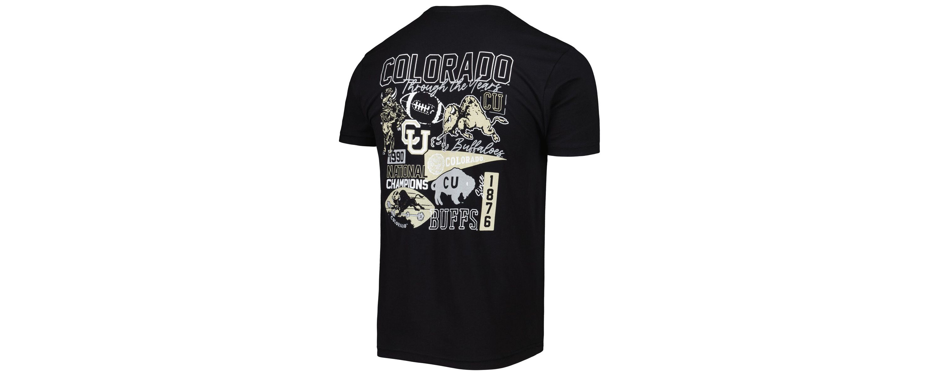 NCAA Colorado Buffaloes Vintage Through the Years 2-Hit T-Shirt