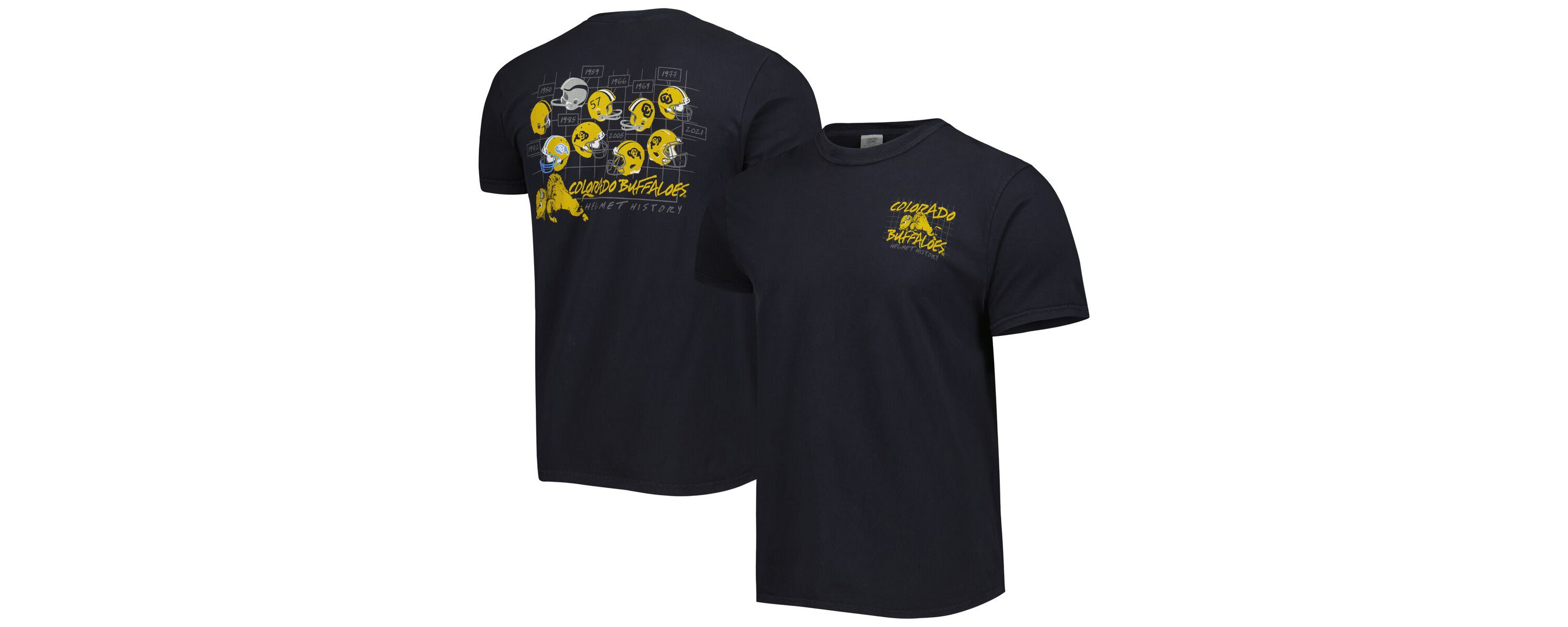NCAA Colorado Buffaloes Vault Helmet History Comfort T-Shirt