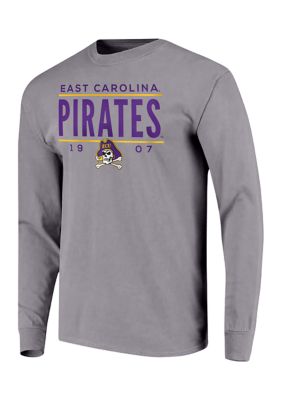 Belk NCAA East Carolina Pirates Building Stripe Long Sleeve T-Shirt