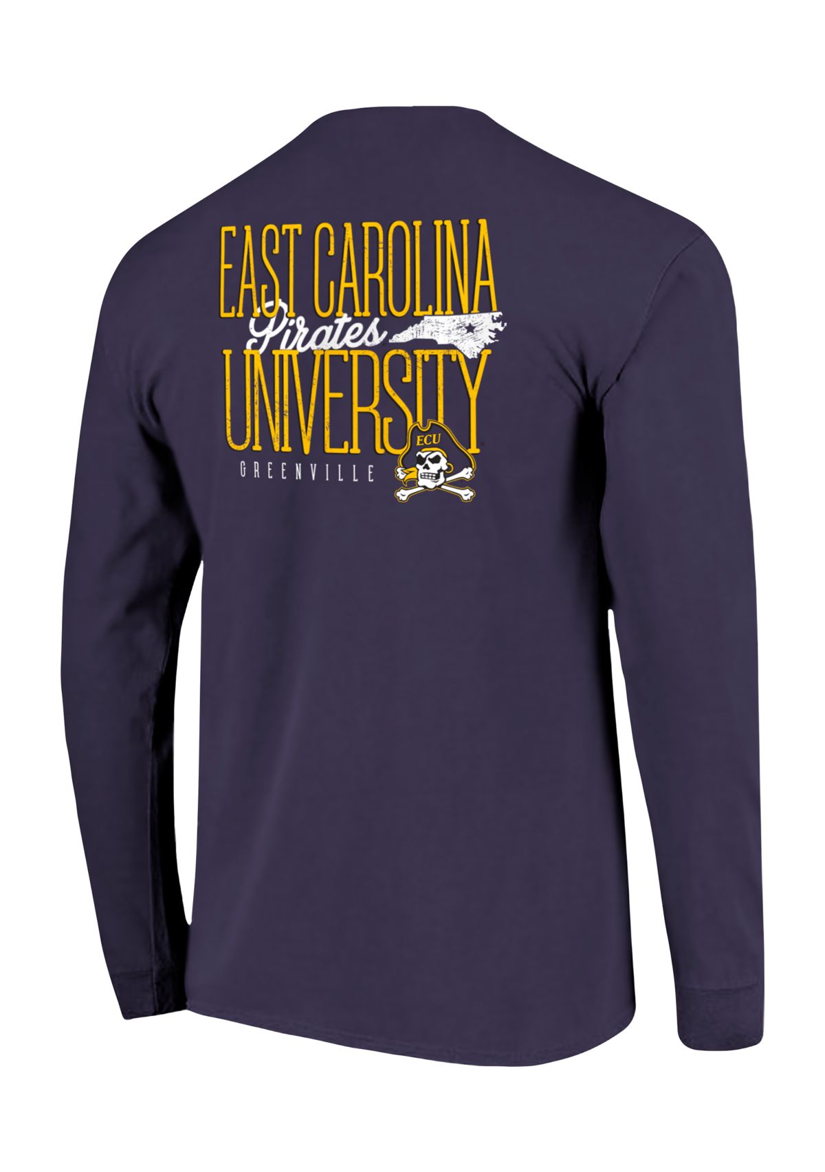 NCAA East Carolina Pirates Tall Type State Long Sleeve T-Shirt