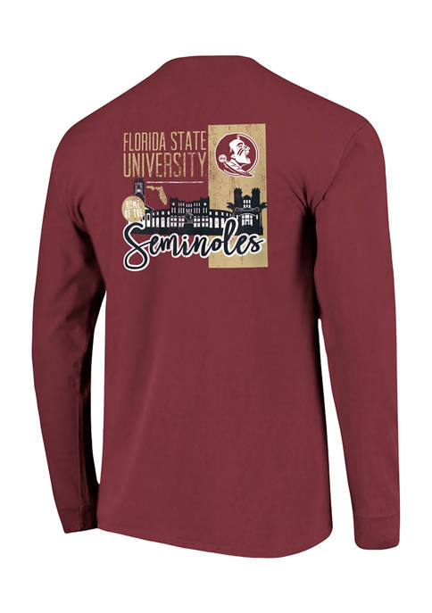 NCAA Florida State Seminoles Building Stripe Long Sleeve T-Shirt