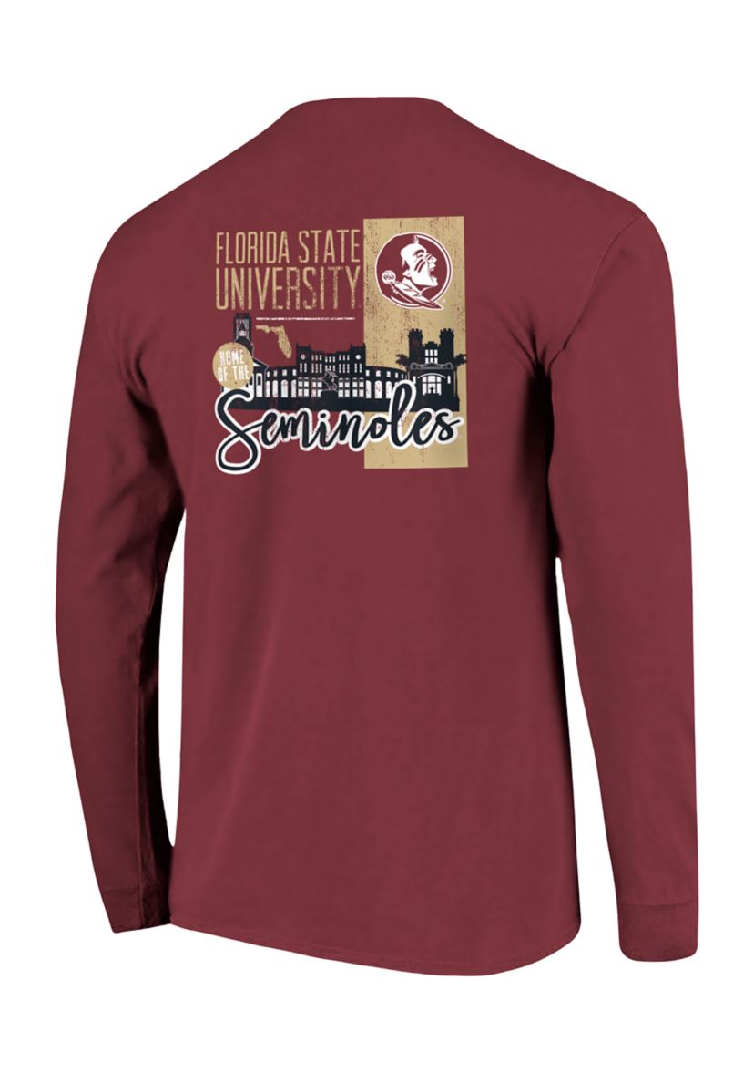 NCAA Florida State Seminoles Building Stripe Long Sleeve T-Shirt