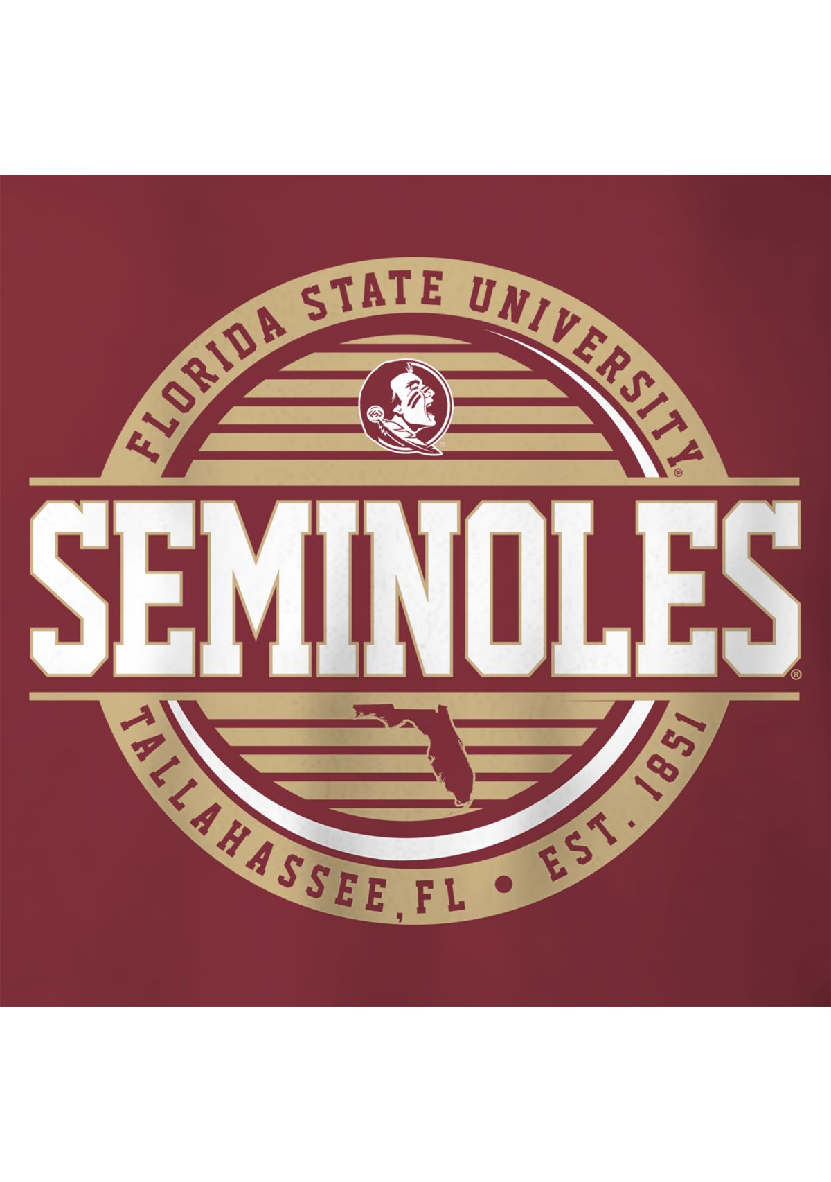 NCAA   Florida State Seminoles Stamp Logo Graphic T-Shirt 